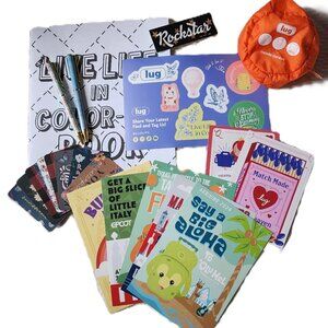 LUG Lot of LUG - Pens, stickers, cards, Beanie, etc